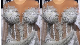 How to SEW TRANSPARENT CORSET with DEEP ILLUSION NECKLINE