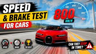Details 🚗Speed and Brake Test for Cars - 800 km/h🚗 #beamngdrive Update