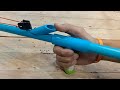Creative &amp; DIY slingshot - วิธีสร้างหนังสติ๊กยาวที่ทรงพลังจาก PVC