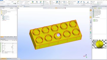 Материал и покрытие через переменные(исполнения) в T-FLEX CAD