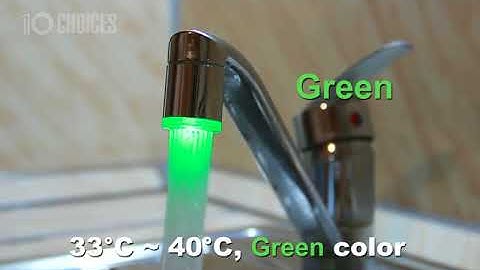 Temperature control LED Light Color Water Tap