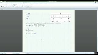 Continuous Beam Moment Diagram with Mathcad Prime 4