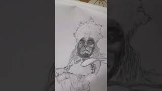 How To Draw Bajrangbali I  Love Easy Drawing Step By Step Pencil  Drawing Tutorial