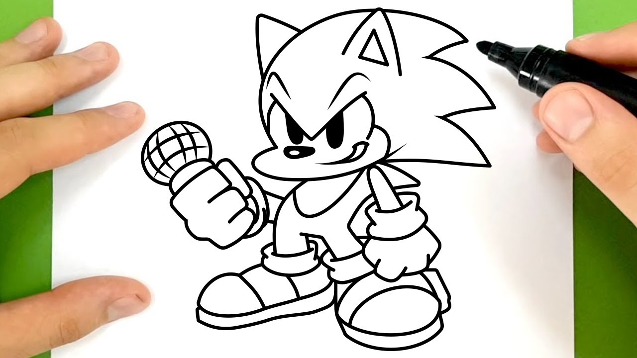 Como DESENHAR o SONIC MINECRAFT - Como DIBUJAR a SONIC MINECRAFT - How To  DRAW MINECRAFT SONIC 