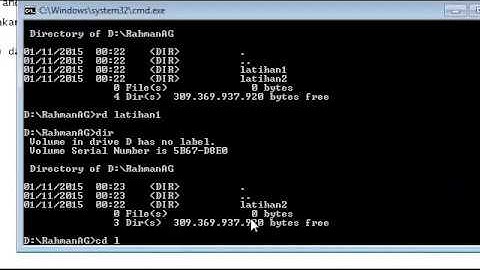 membuat dan melihat folder dengan cmd
