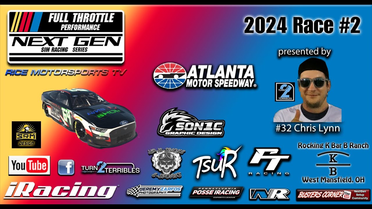 Full Throttle Next Gen Sim Racing Series 2024 Race #2 - YouTube