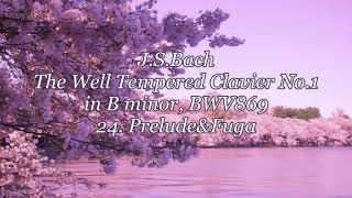 J.S.Bach：The Well Tempered Clavier No.1 in B minor, BWV869 24. Prelude&Fug