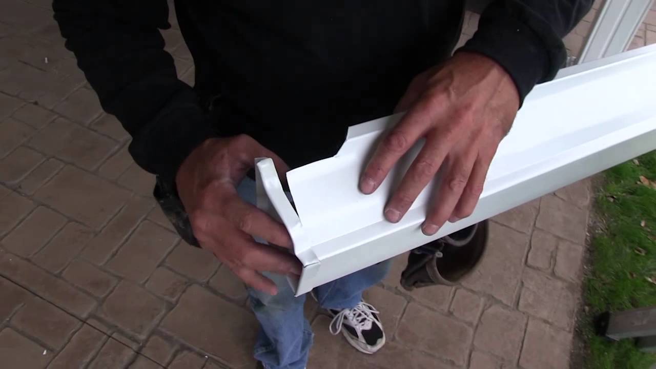 Notching the Gutter for Side Cap - YouTube