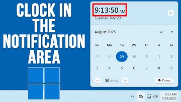 Enable the Clock in the Notification Area Calendar Flyout in Windows 11