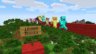 I Made 100 Kids Fly 10,000 Blocks