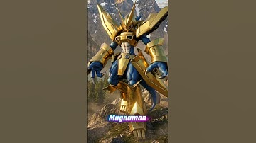 Veemon to Magnamon X Evolution #Digimon #DigimonAI #Digivolution