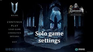 V Rising | Game settings for Solo play and adjusting old game settings (1.0 release)