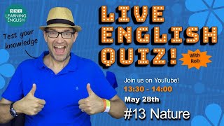 Learning English Live Quiz! #13 nature