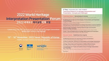 2022 World Heritage Interpretation Presentation Forum 