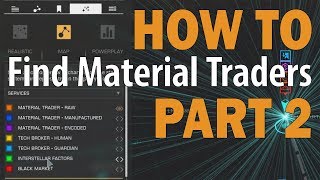 Elite:Dangerous. How to Find Materials Traders by System Economies
