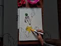 Little Krishna Song #viral #art #fun #drawing #painting #fun #how to draw Krishna easy painting