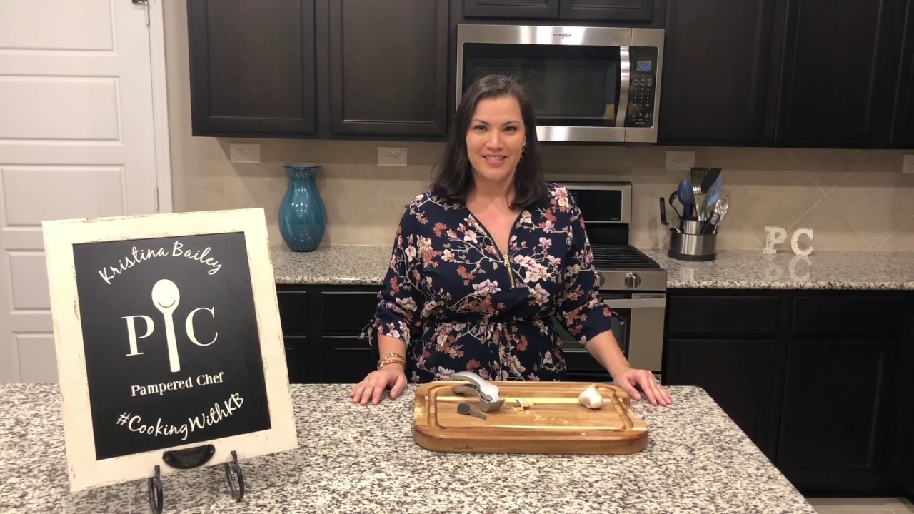 Have you seen how AMAZING the Pampered Chef Garlic Press is! This is one of  those items I just CAN'T live without! Check out the video!