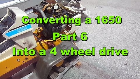 Building a 1650 Cub Cadet 4 wheel drive part 6