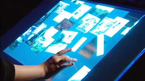 Jeff Han demos his breakthrough touchscreen