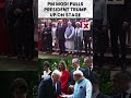 PM Modi Assist President Trump While Climbing the Stage | NewsX World