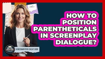 How To Position Parentheticals In Screenplay Dialogue?