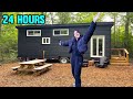 24 HOURS in a TINY HOUSE Challenge