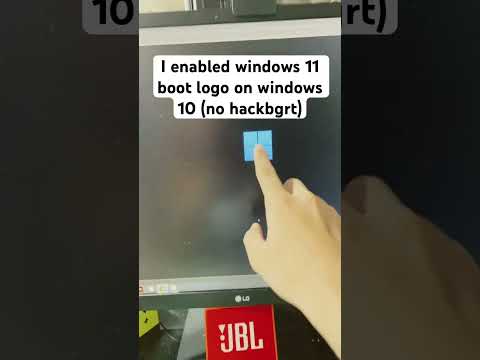 Yeah it is possible to put windows 11 boot logo without hackbgrt on windows 10 #virtualmachine