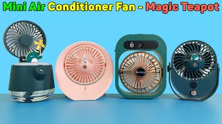 Mini Air Conditioner Fan - Magic Teapot Fan With Humidifier, Cooling Strong Wind | Unboxing &amp; Review