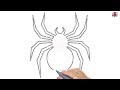 How to draw a spider easy step by step drawing tutorials for beginners  ucidraw