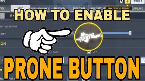 HOW TO ENABLE PRONE BUTTON EASILY💯 | CoDM