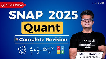 SNAP 2025 Quant Revision 🔥Most Important Topics & Shortcuts for SNAP Quant