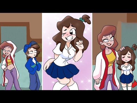 A Schoolgirl’s Figure?! | TG TF Comic Dub 35