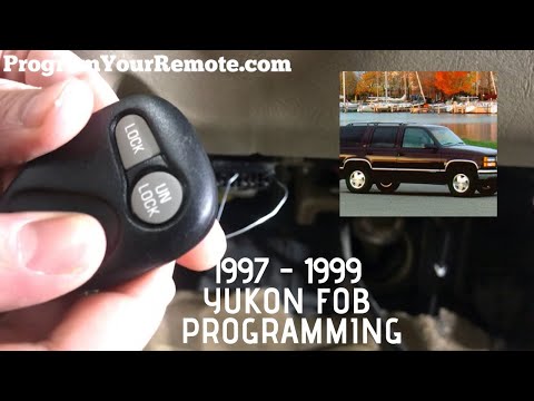 How to program a GMC Yukon remote key fob 1997 - 1999