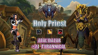10.2 Holy Priest M+ POV | PUG +24 Atal'dazar- Tyrannical