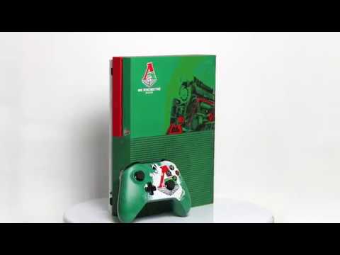 Консоль кастомизированная Xbox One коллекции Локомотив "Чемпионский экспресс"