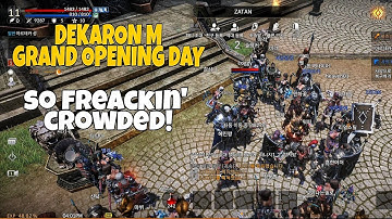 DEKARON M - Mobile MMORPG, Quick look at first day of grand opening