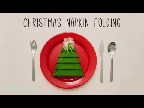 Video: Cách Làm Cây Thông Noel Từ Khăn ăn