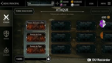 How to increase the talent points! MKX Mobile