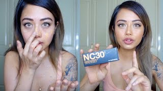 MAC Studio Fix Fluid Foundation NC30 Review + Demo (Pros + Cons) - Tia Obed