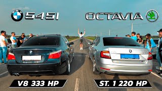 BMW 545i vs Skoda A7 