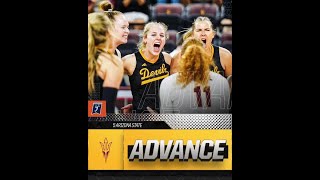 2023-12-2 #5 Arizona State Volleyball vs. #4 BYU Round 2 NCAA National Tournament