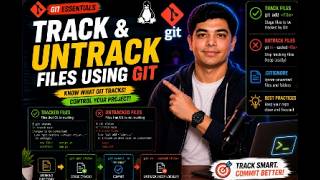 How to Track and Untrack Files in Git | Practical Tutorial 🔥