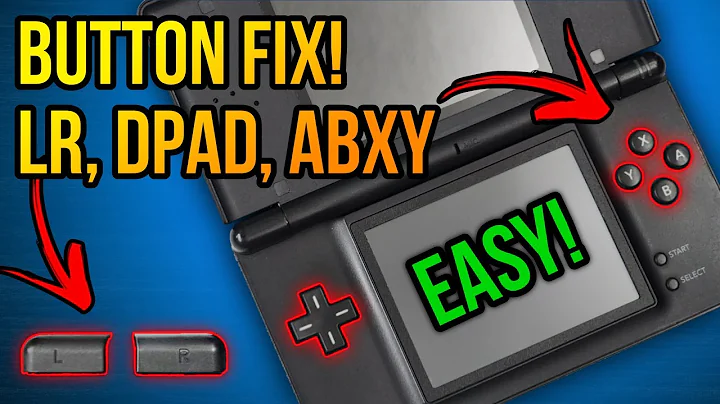 How to fix DS Lite BUTTONS - ABXY, DPAD, L/R Shoulder Buttons! Tutorial & Guide