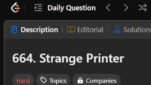 664. Strange Printer || LeetCode Daily Challenges ||  LogicBytesbyAK || JAVA ||