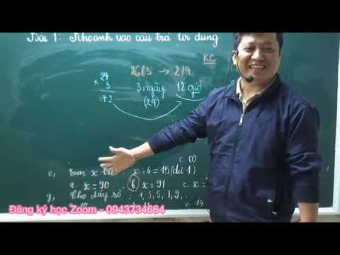 Video [Học Zoom toán lớp 3 ] Đề thi học sinh giỏi toán lớp 3... - youtube