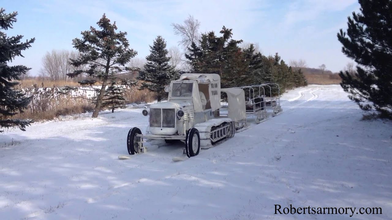 M7 Snow Tractor and Snow Sled Train YouTube