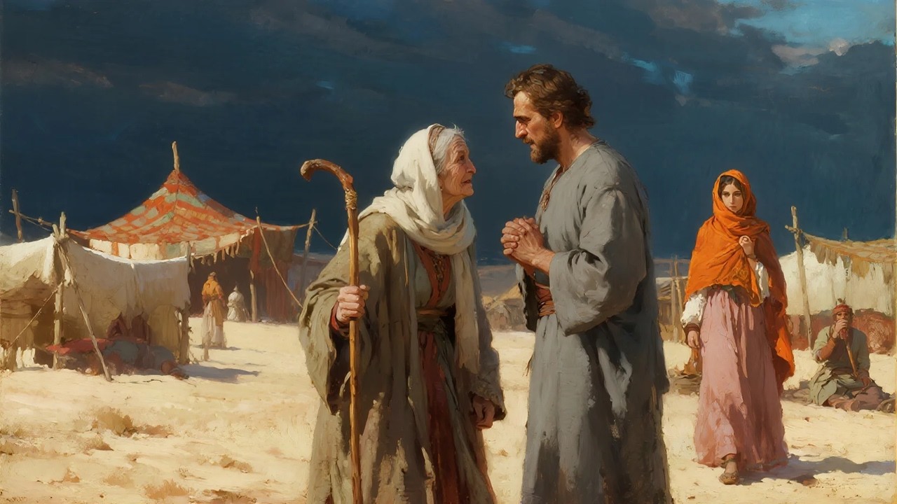 ألقى بوالدته العمياء في الشارع إرضاءً لزوجته… وفي منتصف الليل حدثت معجزة جعلته يزحف نادمًا!