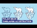 Adobe Illustrator CC Speed Art / Timelapse | Polar Bear