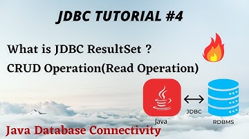 ResultSet in JDBC #4 | Fetching data from table using JDBC | CRUD Operation using JDBC