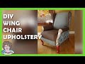 How to Upholster a Wing Chair Yourself. Como Forrar uma Poltrona Voce Mesmo.